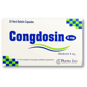 CONGDOSIN 8 MG ( SILODOSIN ) 20 CAPSULES